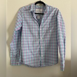 Frank And Eileen Button Up Shirt Gingham checkered Plaid Preppy Colorful